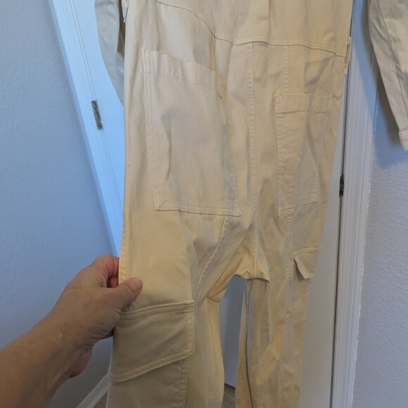 NWT | Banana Republic |  Womens Coverall Beige Andi Moleskin Flightsuit | M - Picture 11 of 14